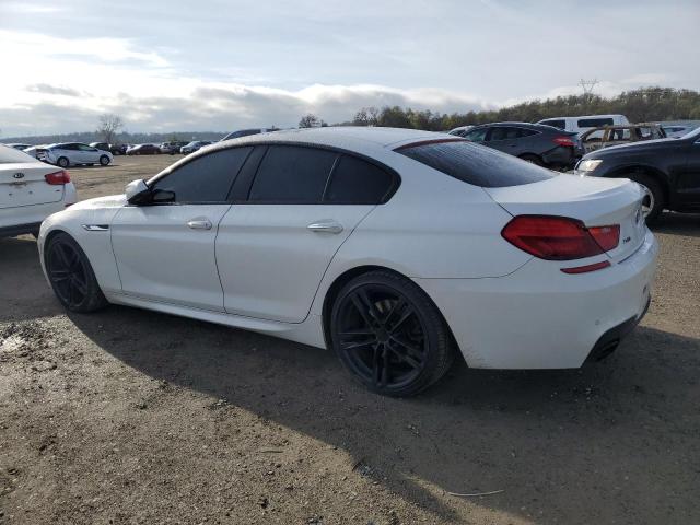WBA6B4C59FD761854 - 2015 BMW 650 XI GRAN COUPE WHITE photo 2