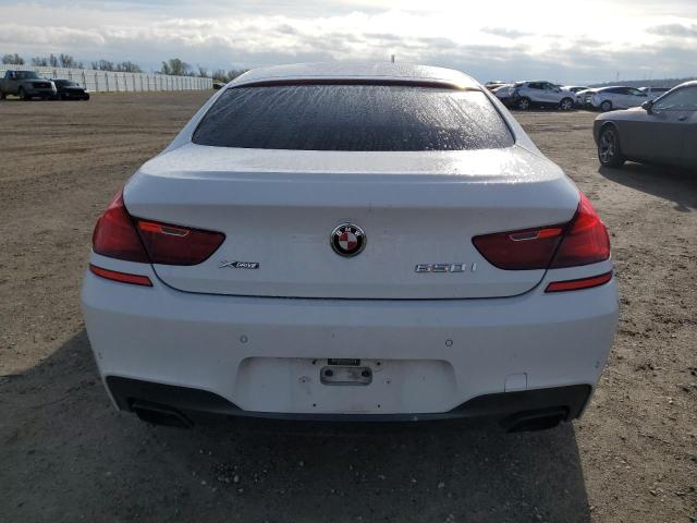 WBA6B4C59FD761854 - 2015 BMW 650 XI GRAN COUPE WHITE photo 6