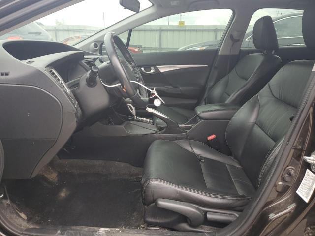 19XFB2F97DE065494 - 2013 HONDA CIVIC EXL შავი ფოტო 7