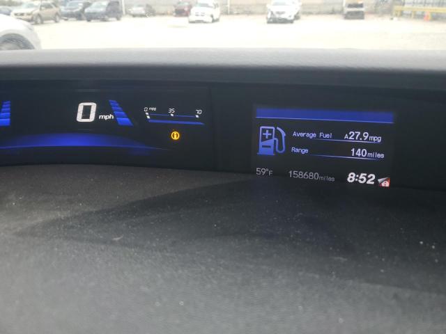19XFB2F97DE065494 - 2013 HONDA CIVIC EXL შავი ფოტო 9