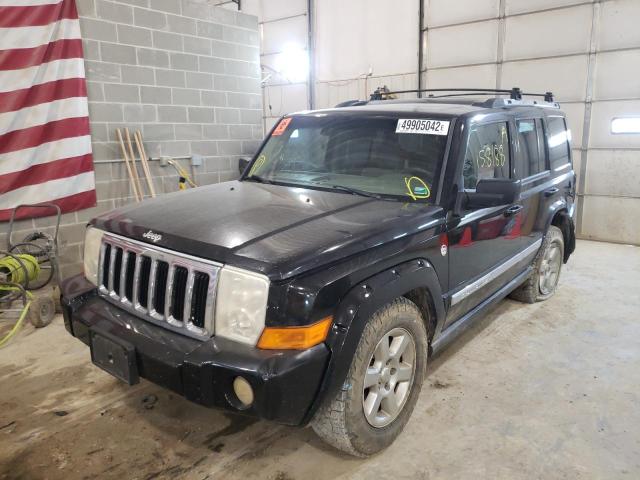 1J8HG58N56C191085 - 2006 JEEP COMMANDER LIMITED BLACK photo 2