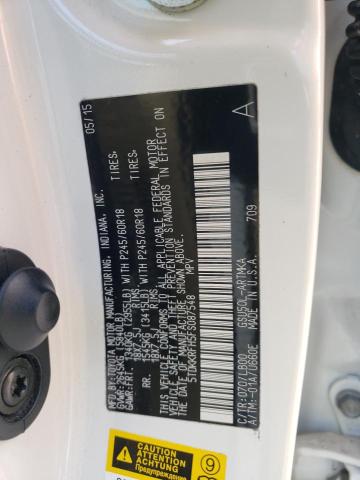 5TDKKRFH5FS087548 - 2015 TOYOTA HIGHLANDER XLE Ağ foto 13