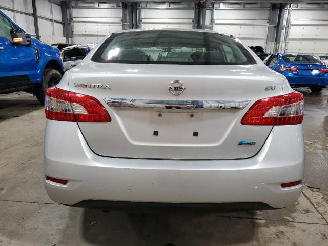 1N4AB7APXDN907842 - 2013 NISSAN SENTRA S SILVER photo 6