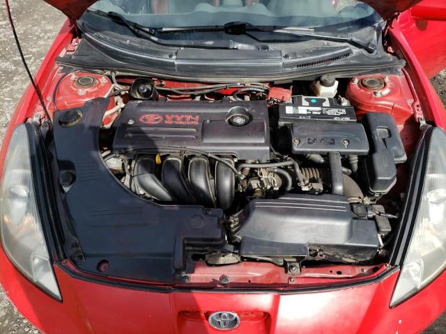 JTDDR32T720117772 - 2002 TOYOTA CELICA GT RED photo 11