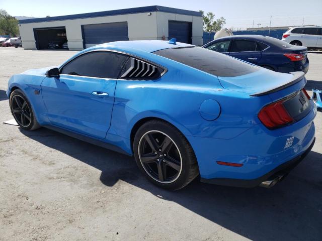 1FA6P8R08N5551039 - 2022 FORD MUSTANG MACH I BLUE photo 2