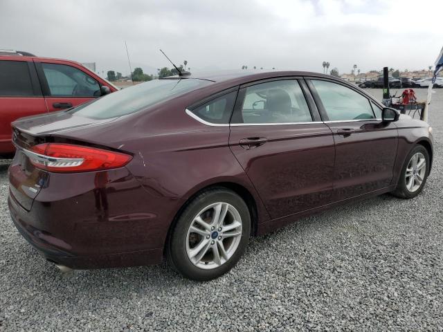 3FA6P0HD5JR180886 - 2018 FORD FUSION SE BURGUNDY photo 3