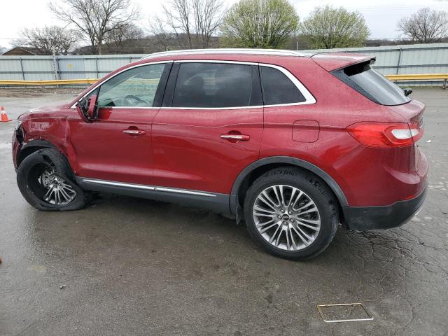 2LMPJ6LR0HBL52160 - 2017 LINCOLN MKX RESERVE Կարմիր լուսանկար 2