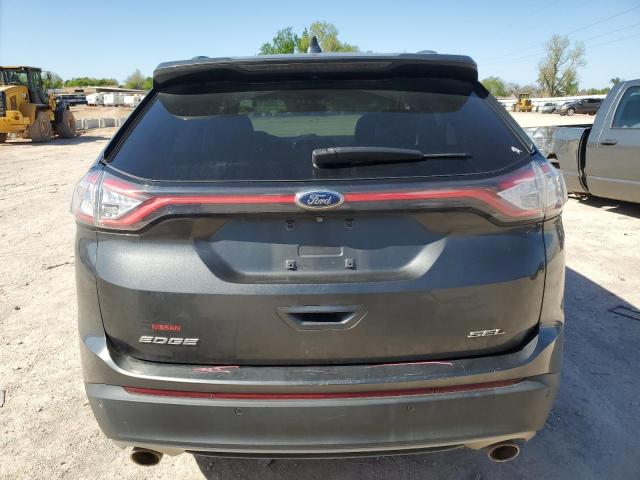 2FMTK3J85FBB12521 - 2015 FORD EDGE SEL GRAY photo 6