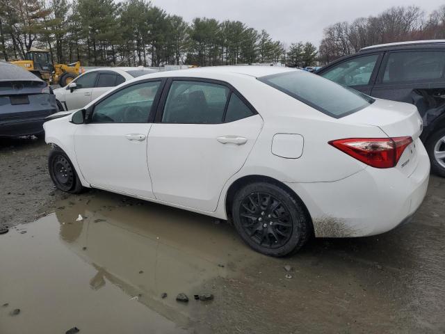 2T1BURHE2KC240578 - 2019 TOYOTA COROLLA L WHITE photo 2