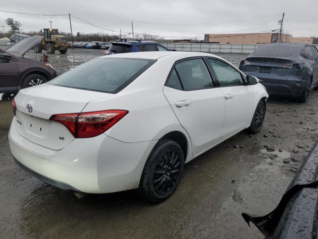 2T1BURHE2KC240578 - 2019 TOYOTA COROLLA L WHITE photo 3