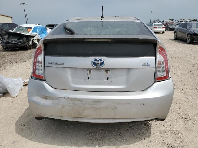 JTDKN3DU0D5560571 - 2013 TOYOTA PRIUS SILVER photo 6