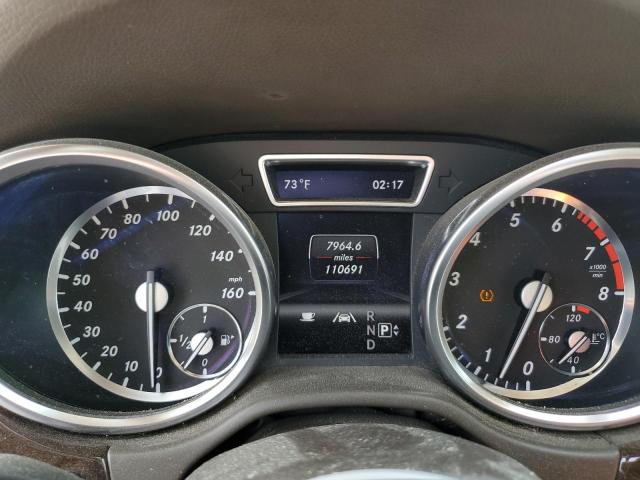 4JGDA5HB8DA222606 - 2013 MERCEDES-BENZ ML 350 4MATIC GRAY photo 9