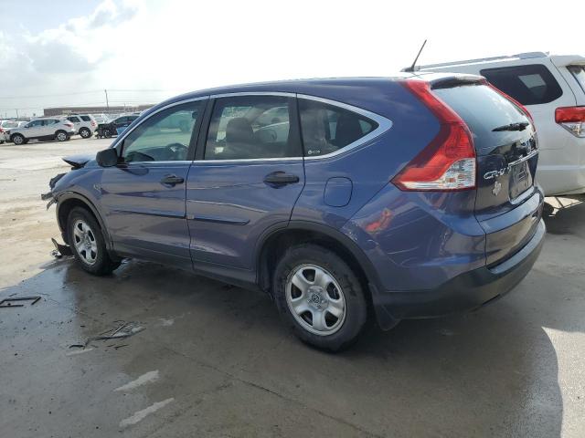 5J6RM3H36CL036302 - 2012 HONDA CR-V LX BLUE photo 2