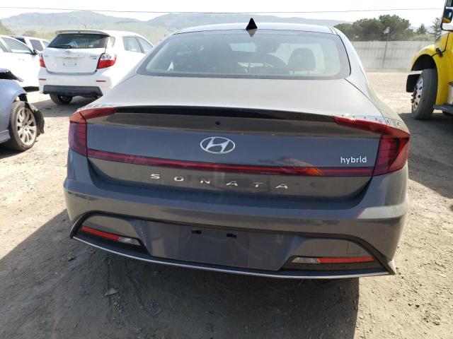 KMHL34JJ2NA051158 - 2022 HYUNDAI SONATA HYBRID GRAY photo 6