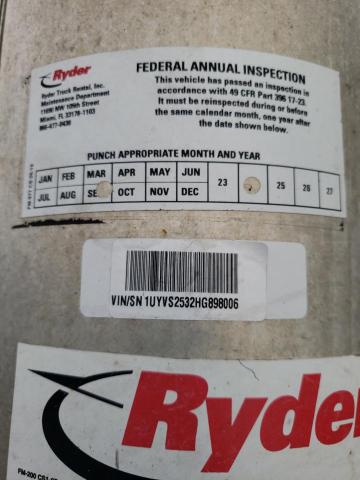 1UYVS2532HG898006 - 2017 UTILITY TRAILER WHITE photo 10