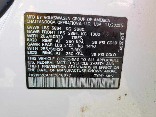 1V2BP2CA1PC518677 - 2023 VOLKSWAGEN ATLAS SEL Ağ foto 13