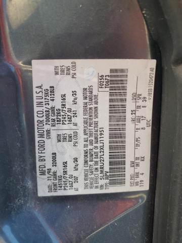 5LMRU27L2XLJ11951 - 1999 LINCOLN NAVIGATOR ლურჯი ფოტო 12