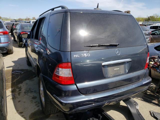 4JGAB57E04A465550 - 2004 MERCEDES-BENZ ML 350 BLACK photo 2