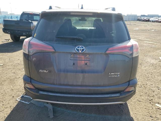 JTMDJREV0JD171896 - 2018 TOYOTA RAV4 HV LIMITED GRAY photo 6