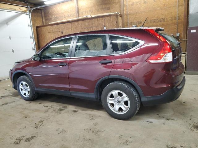 5J6RM4H3XEL077444 - 2014 HONDA CR-V LX BURGUNDY photo 2