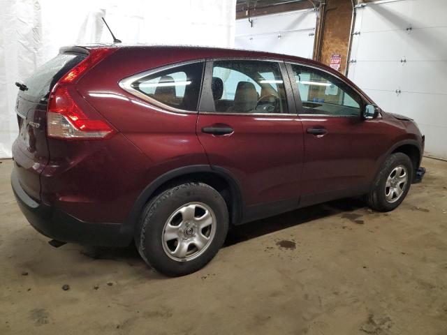 5J6RM4H3XEL077444 - 2014 HONDA CR-V LX BURGUNDY photo 3