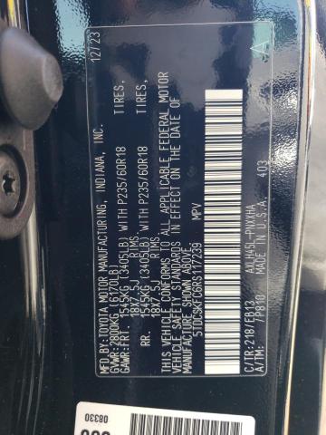 5TDCSKFC6RS117239 - 2024 TOYOTA SIENNA XSE BLACK photo 13