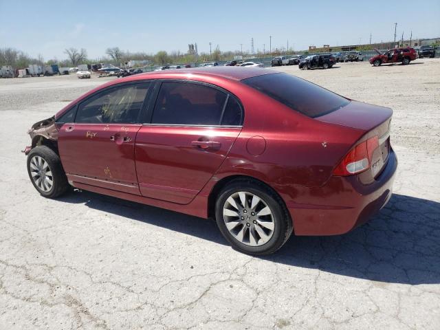 2HGFA1F96BH518293 - 2011 HONDA CIVIC EXL წითელი ფოტო 2