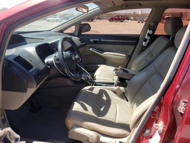 2HGFA1F96BH518293 - 2011 HONDA CIVIC EXL წითელი ფოტო 7