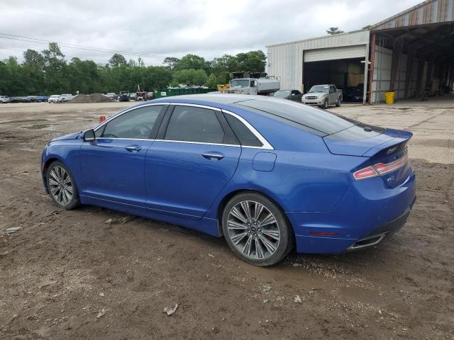 3LN6L2NK3GR603988 - 2016 LINCOLN MKZ BLACK LABEL BLUE photo 2