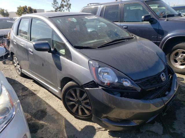 JHMGE8H59CC001471 - 2012 HONDA FIT SPORT GRAY photo 4