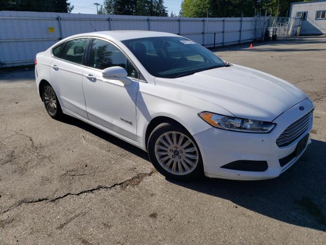 3FA6P0LU6FR170656 - 2015 FORD FUSION SE HYBRID WHITE photo 4