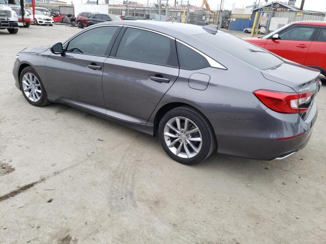 1HGCV1F15MA075668 - 2021 HONDA ACCORD LX GRAY photo 2