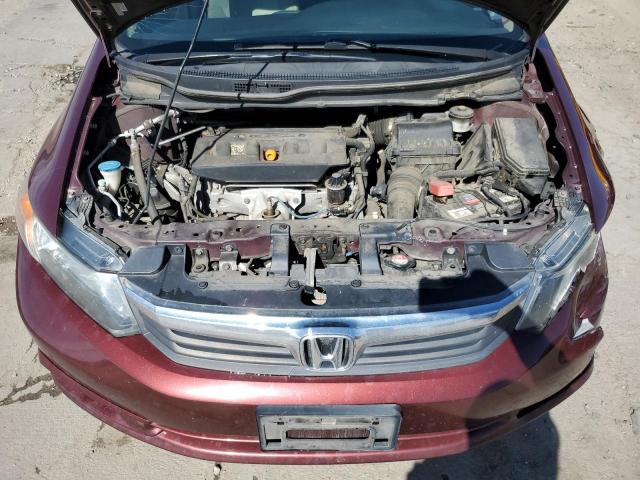 2HGFB2F83CH515363 - 2012 HONDA CIVIC EX MAROON photo 11