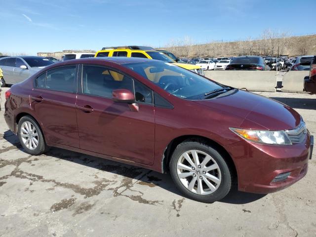 2HGFB2F83CH515363 - 2012 HONDA CIVIC EX MAROON photo 4