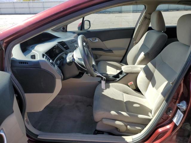 2HGFB2F83CH515363 - 2012 HONDA CIVIC EX MAROON photo 7