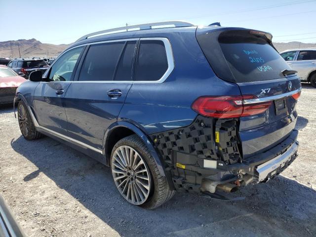 5UXCW2C09N9J28029 - 2022 BMW X7 XDRIVE40I BLUE photo 2