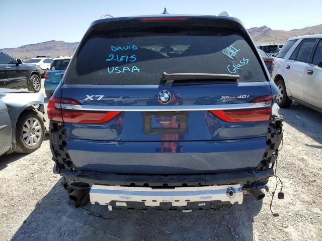 5UXCW2C09N9J28029 - 2022 BMW X7 XDRIVE40I BLUE photo 6