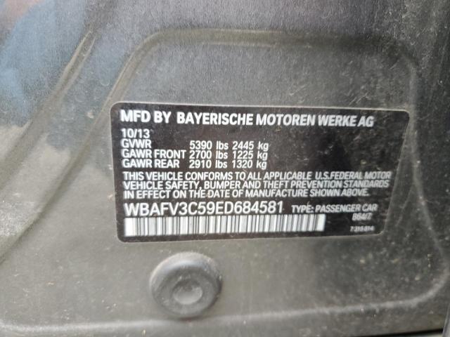 WBAFV3C59ED684581 - 2014 BMW 535 D XDRIVE GRAY photo 12