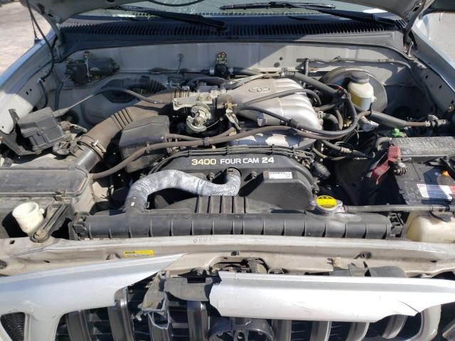 5TESN92N42Z089095 - 2002 TOYOTA TACOMA XTRACAB PRERUNNER ვერცხლისფერი ფოტო 11