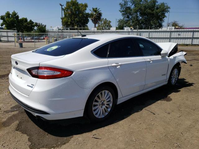 3FA6P0LU2DR235323 - 2013 FORD FUSION SE HYBRID WHITE photo 3