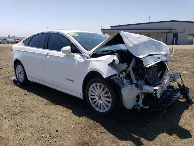 3FA6P0LU2DR235323 - 2013 FORD FUSION SE HYBRID WHITE photo 4