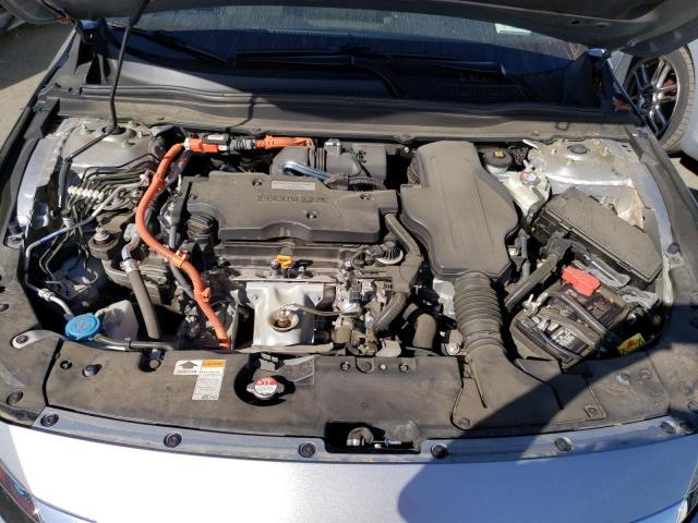 1HGCV3F45KA013836 - 2019 HONDA ACCORD HYBRID EX SILVER photo 11