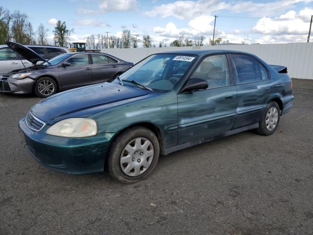 2HGEJ6612YH536401 - 2000 HONDA CIVIC BASE GREEN photo 1