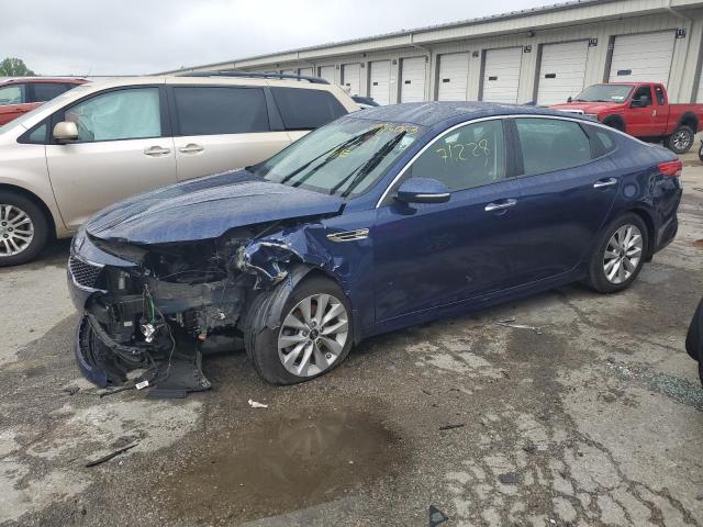 5XXGT4L33JG260539 - 2018 KIA OPTIMA LX BLUE photo 1