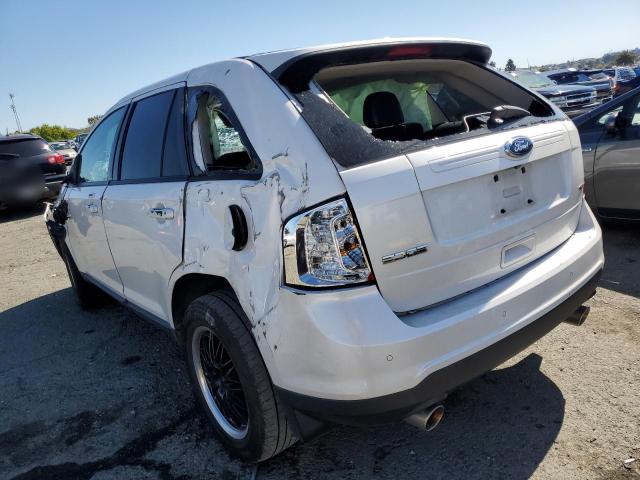 2FMDK3JC2DBA90726 - 2013 FORD EDGE SEL WHITE photo 2