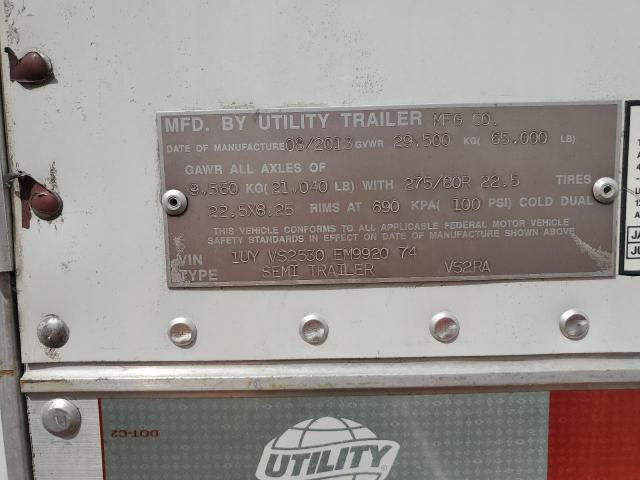 1UYVS2530EM992074 - 2014 UTILITY REEFER WHITE photo 10