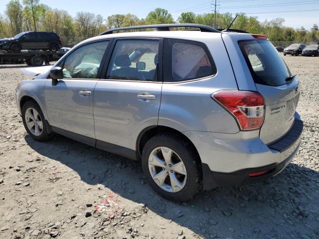 JF2SJABC2FH816612 - 2015 SUBARU FORESTER 2.5I SILVER photo 2