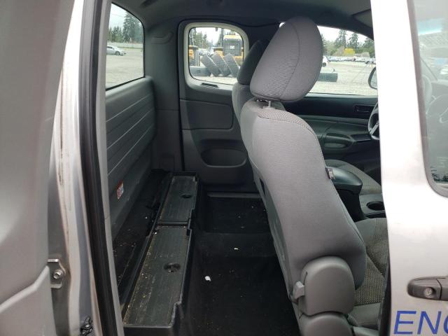 5TFTX4CN0FX066149 - 2015 TOYOTA TACOMA ACCESS CAB ვერცხლისფერი ფოტო 10