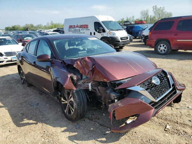 3N1AB8CV7LY249249 - 2020 NISSAN SENTRA SV BURGUNDY photo 4