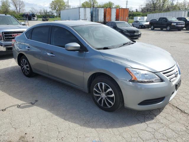 3N1AB7AP3DL691393 - 2013 NISSAN SENTRA S SILVER photo 4